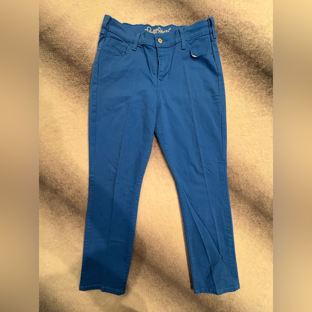 Old Navy Women's The Sweetheart Blue Summer Classic Pants Chinos Bottoms 12 (A6)